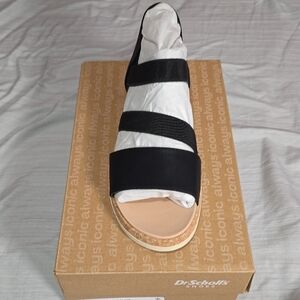 Dr. Scholl's Black and Tan Sandals